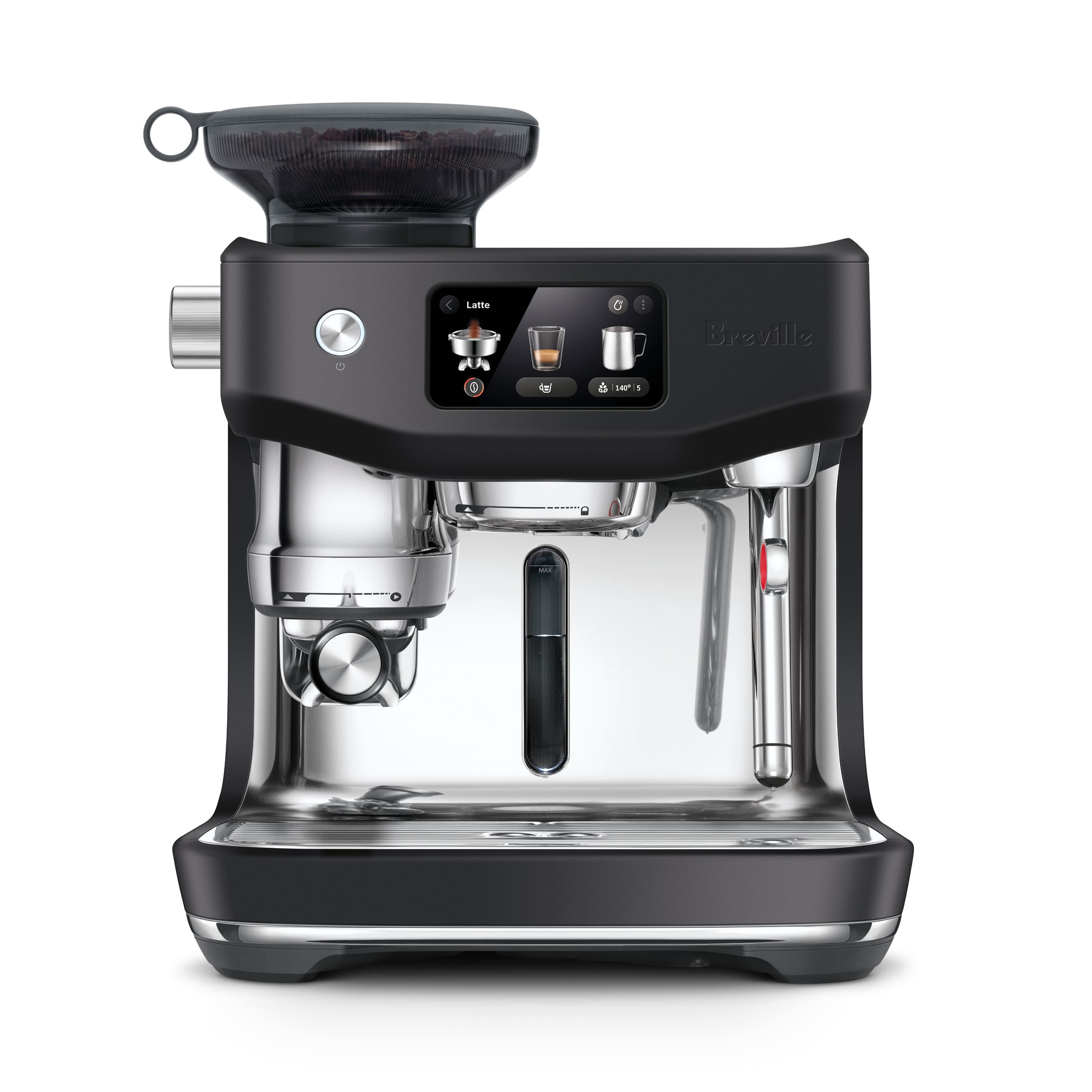 Breville - the Oracle Jet Espresso Machine - Black Truffle - Front_Zoom
