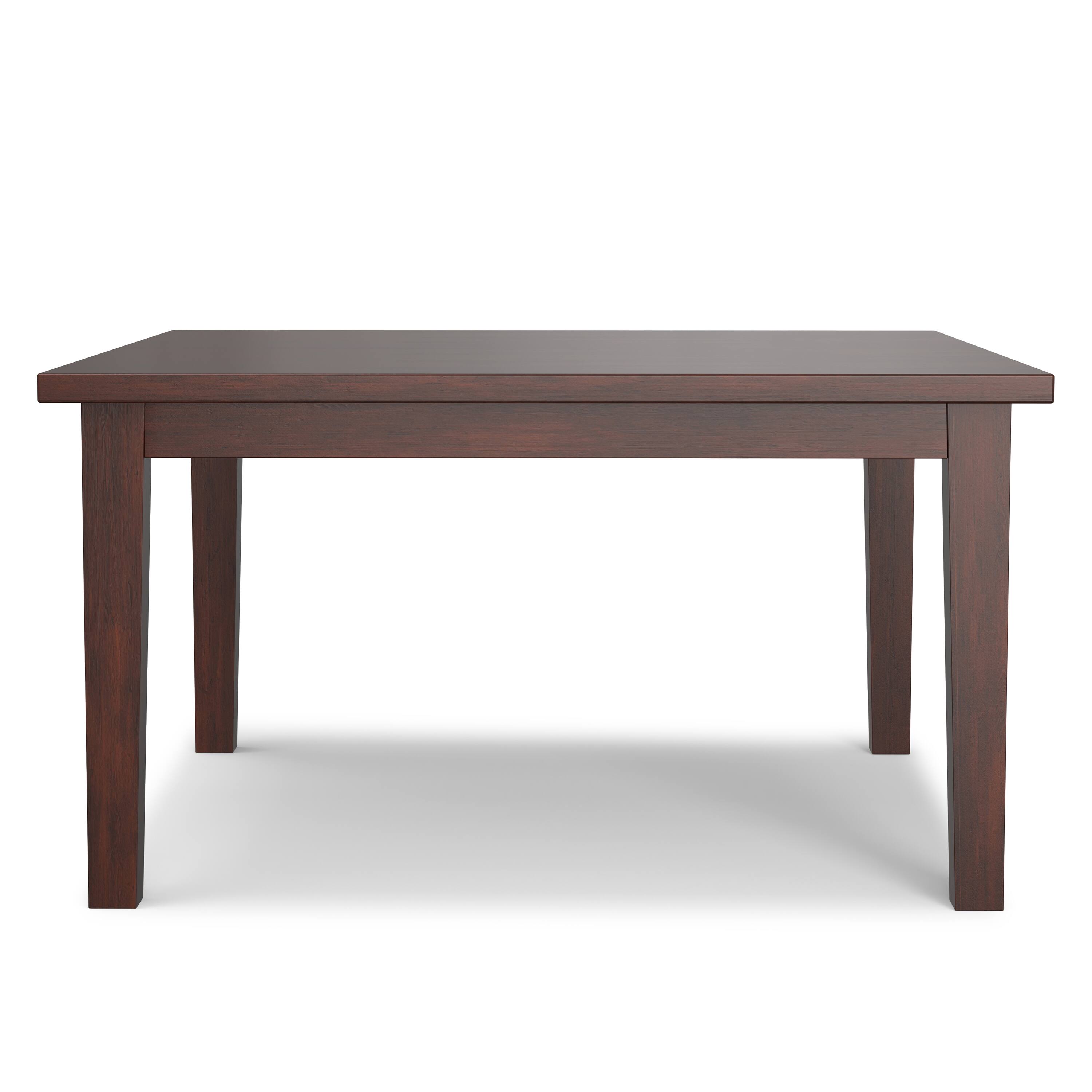 Left. Simpli Home - Eastwood SOLID HARDWOOD and Rubberwood 54 inch x 54 inch Square Contemporary Dining Table in Java Brown - Java Brown.