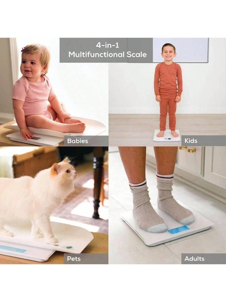 4-in-1 Multifunctional Scale

Babies

Kids

Pets

Adults