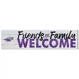 Jardine - Wisconsin-Whitewater Warhawks 10'' x 40'' Friends & Family Welcome Sign - White