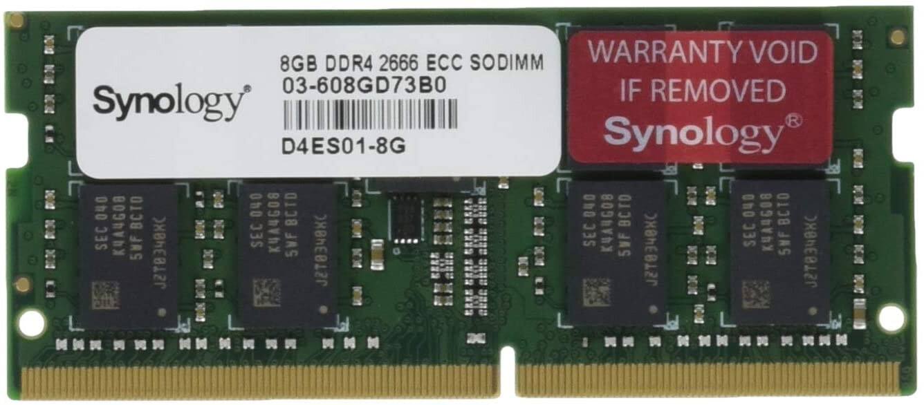 8GB DDR4 2666 ECC SODIMM  
WARRANTY VOID IF REMOVED  
Synology  
03-608GD73B0  
D4ES01-8G  
Synology  
SEC 040 040 040  
SWF J2T8348XC  
SEC KYAUGO8 5WF  
SEC KYA4G08 5NF  
J2T8348KC  
J2T834BXC
