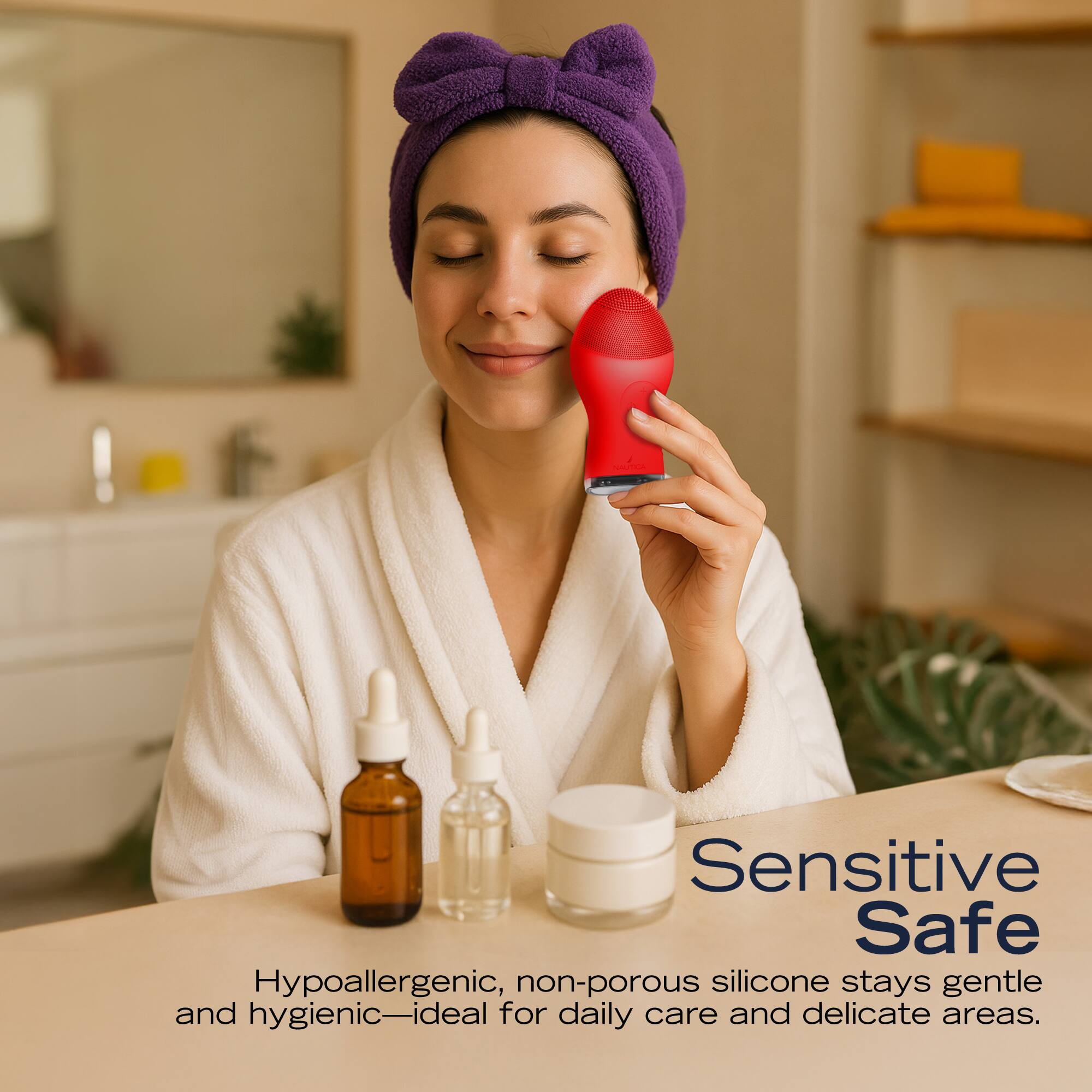 Sensitive Safe

Hypoallergenic, non-porous silicone stays gentle and hygienic—ideal for daily care and delicate areas.
