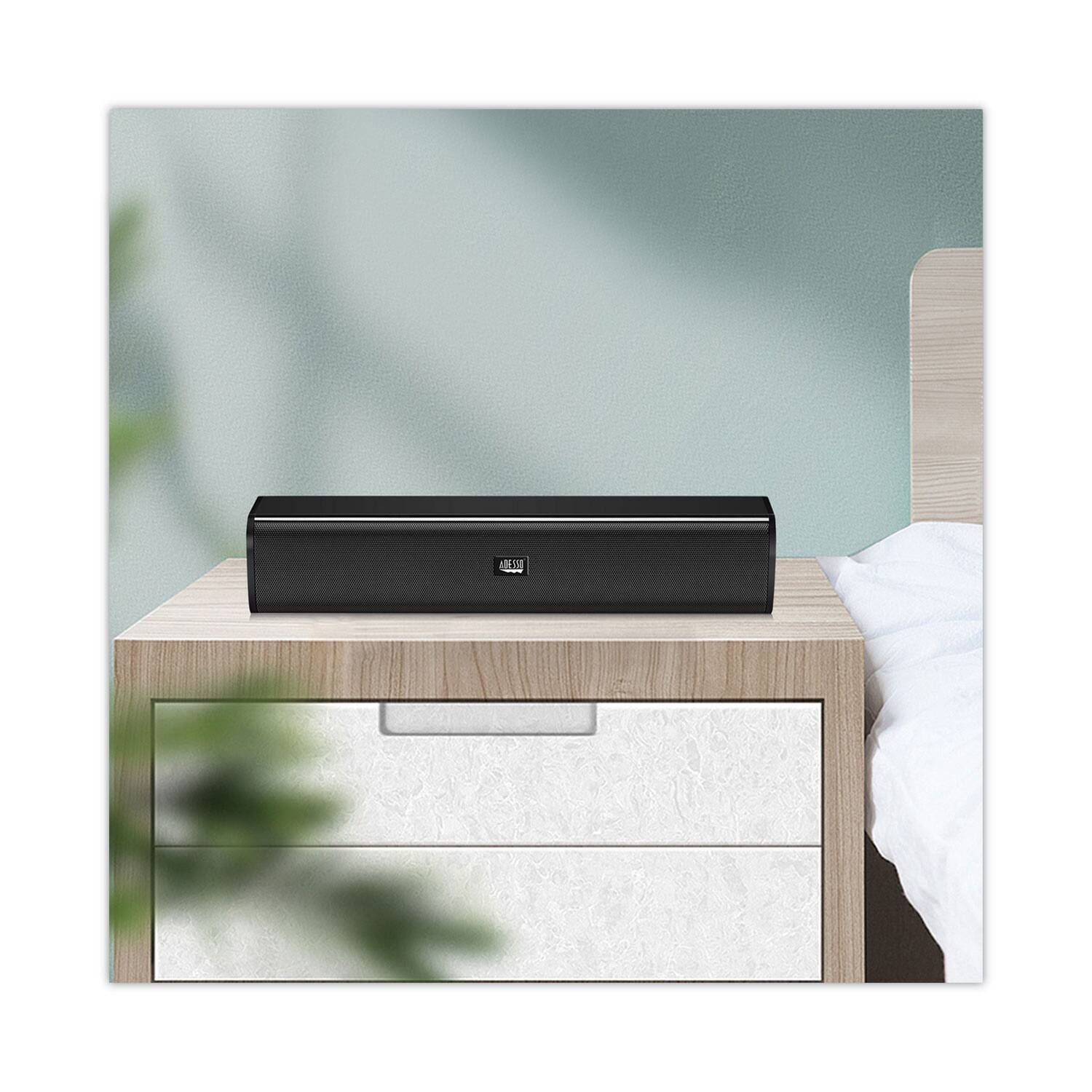 Alt View 4. Adesso - Xtream S5 Stereo Multimedia Soundbar Speaker - Black - Black.