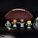 Alt View 6. Fisher Price - Fisher Price Little People x NFL Collector Philadelphia Eagles Figure 4-Pack - Green.