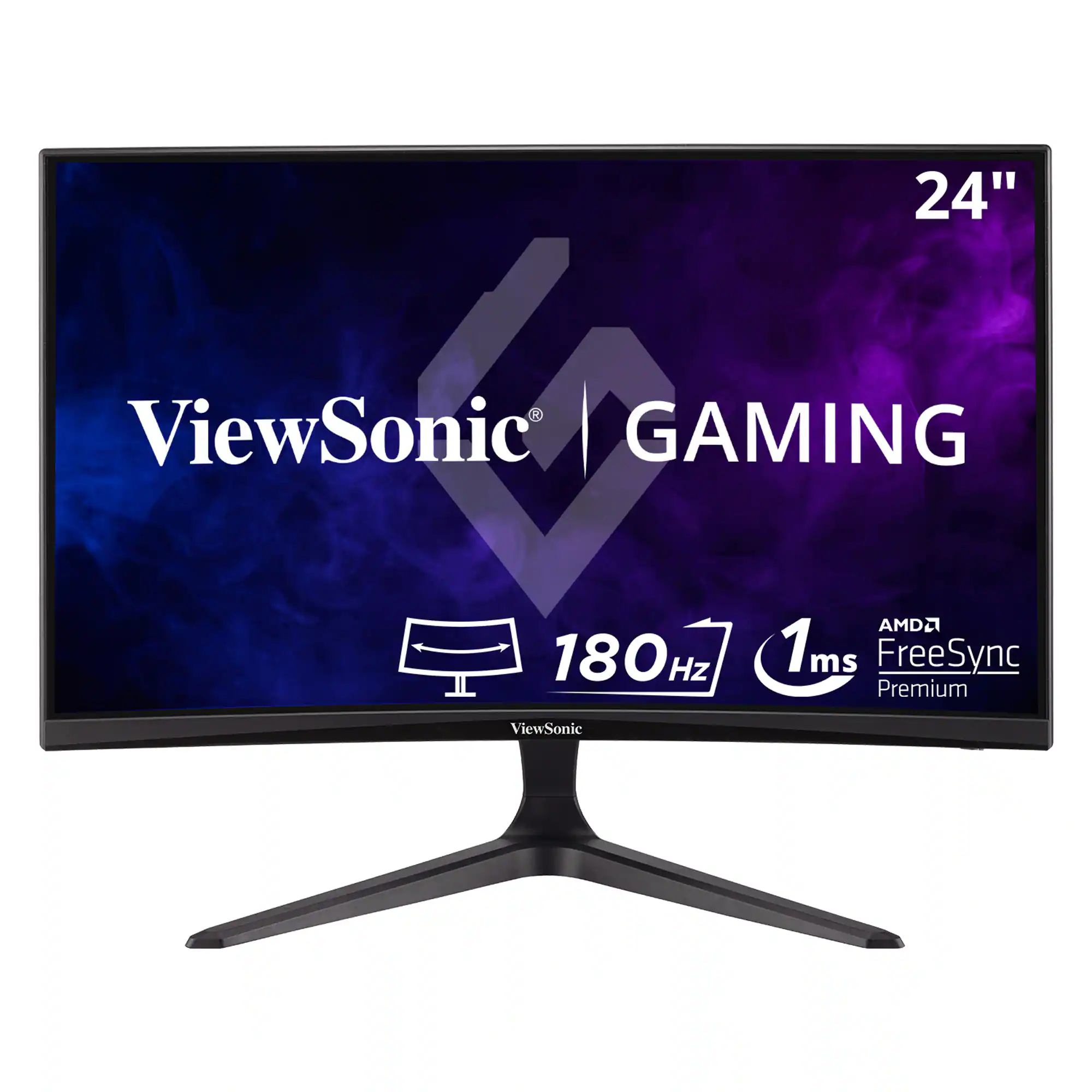 ViewSonic - VX2418C 24" LCD FHD FreeSync 180Hz 1ms Curved Gaming Monitor (HDMI and DisplayPort) - Black