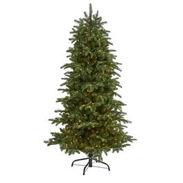 BreeBe - 6’ South Carolina Christmas Tree w/450 Lights and 1598 Tips - Multicolor