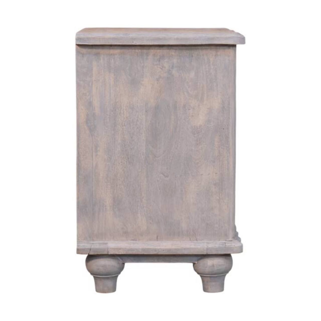 Alt View 7. Artisan Furniture - Artisan Furniture Solid Wood Lucia Bedside - Grey.