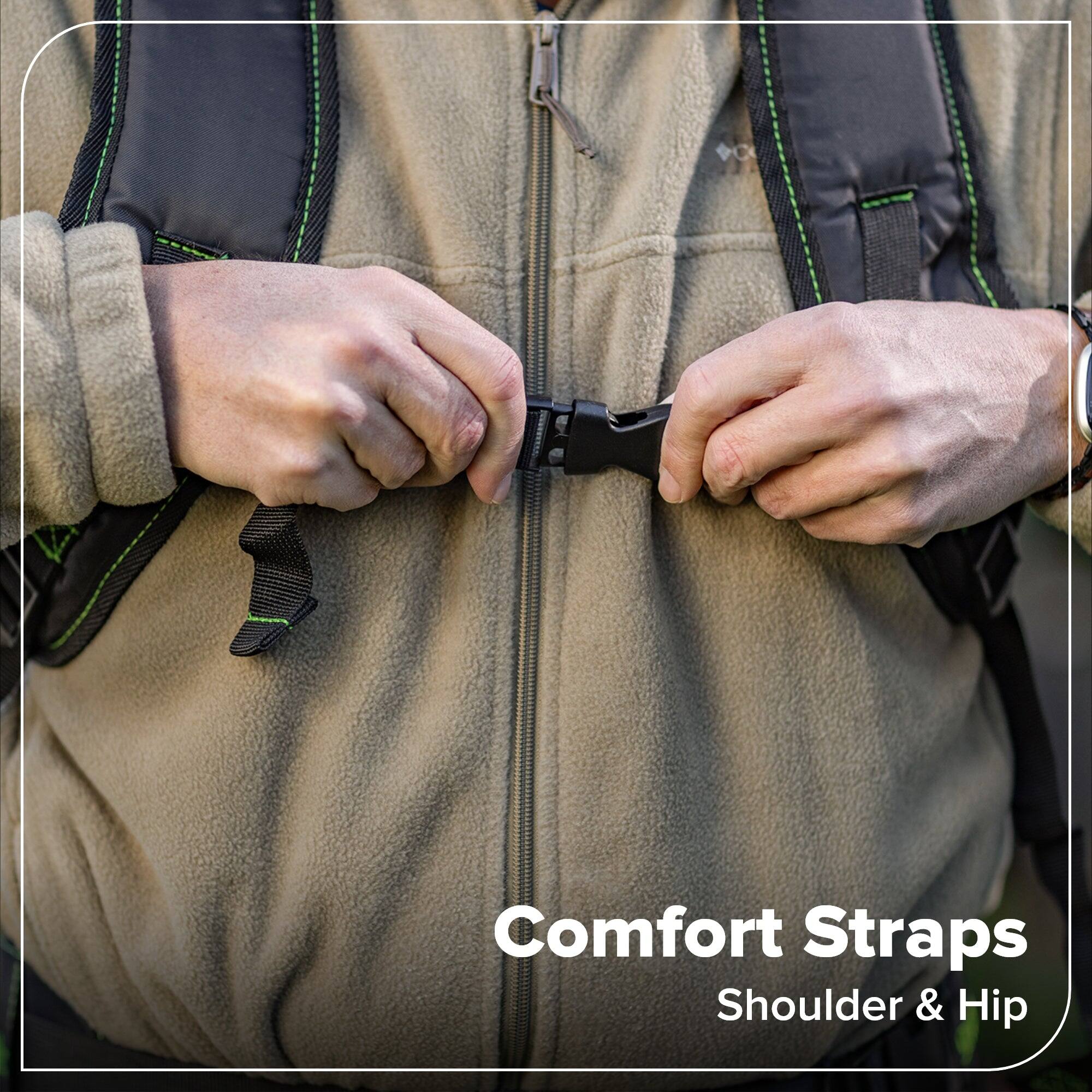 Comfort Straps  
Shoulder & Hip