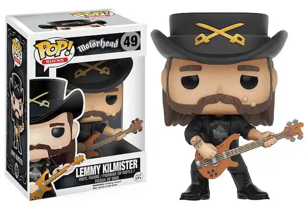 POP! Rocks
Motorhead 49
Lemmy Kilmister
Vinyl Figure / Figurine en Vinyle / Figura de Vinil
Age 17+
Warning! Choking Hazard. May contain small parts.