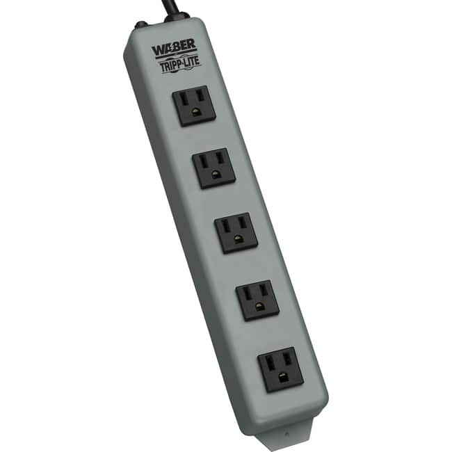 Eaton Tripp Lite Series Industrial Power Strip, 5-Outlet, 6 ft. (1.8 m) Cord, Switchless - NEMA 5-15P - 5 NEMA 5-15R - Unknown