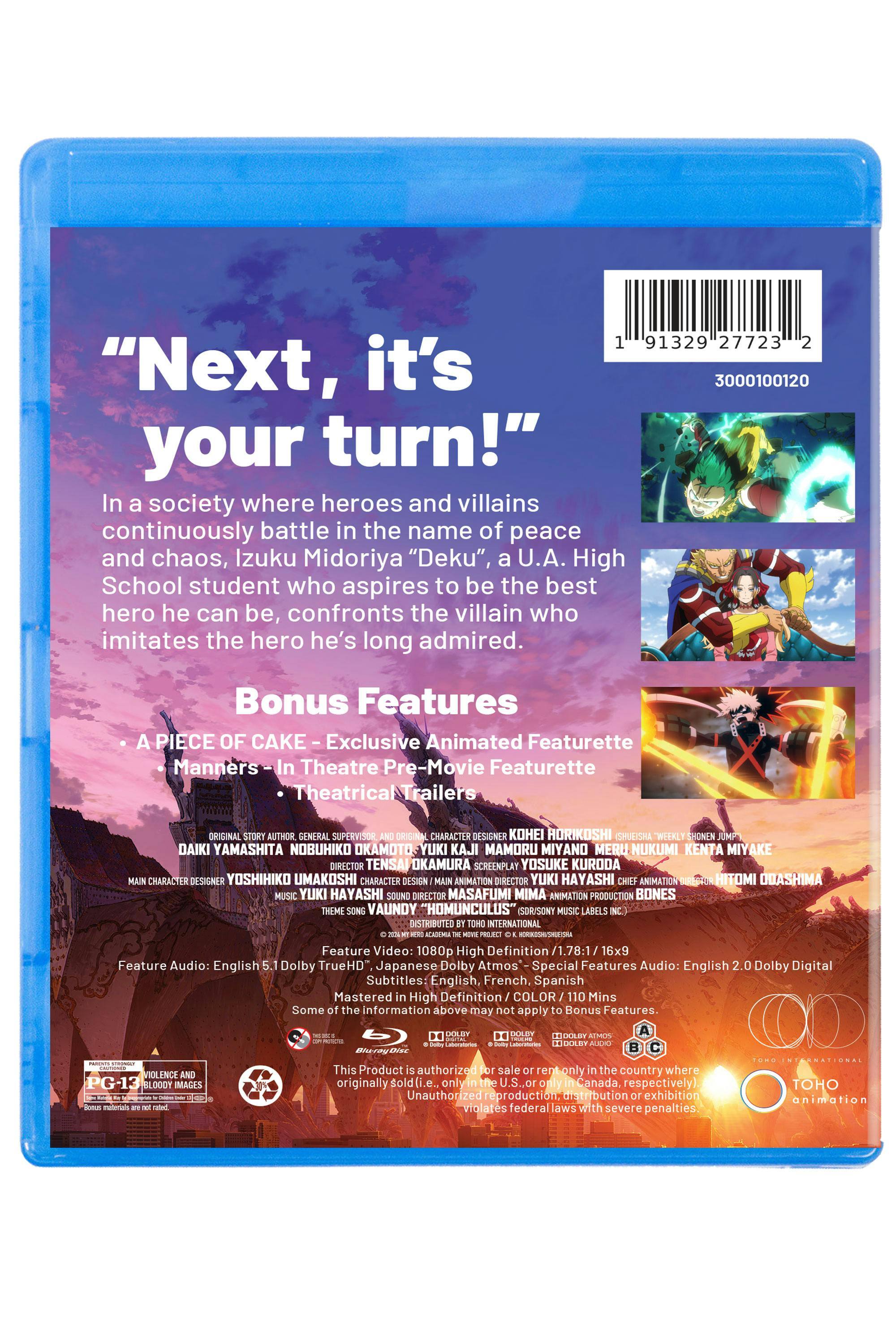 Angle. MY HERO ACADEMIA: YOU'RE NEXT [Blu-ray].