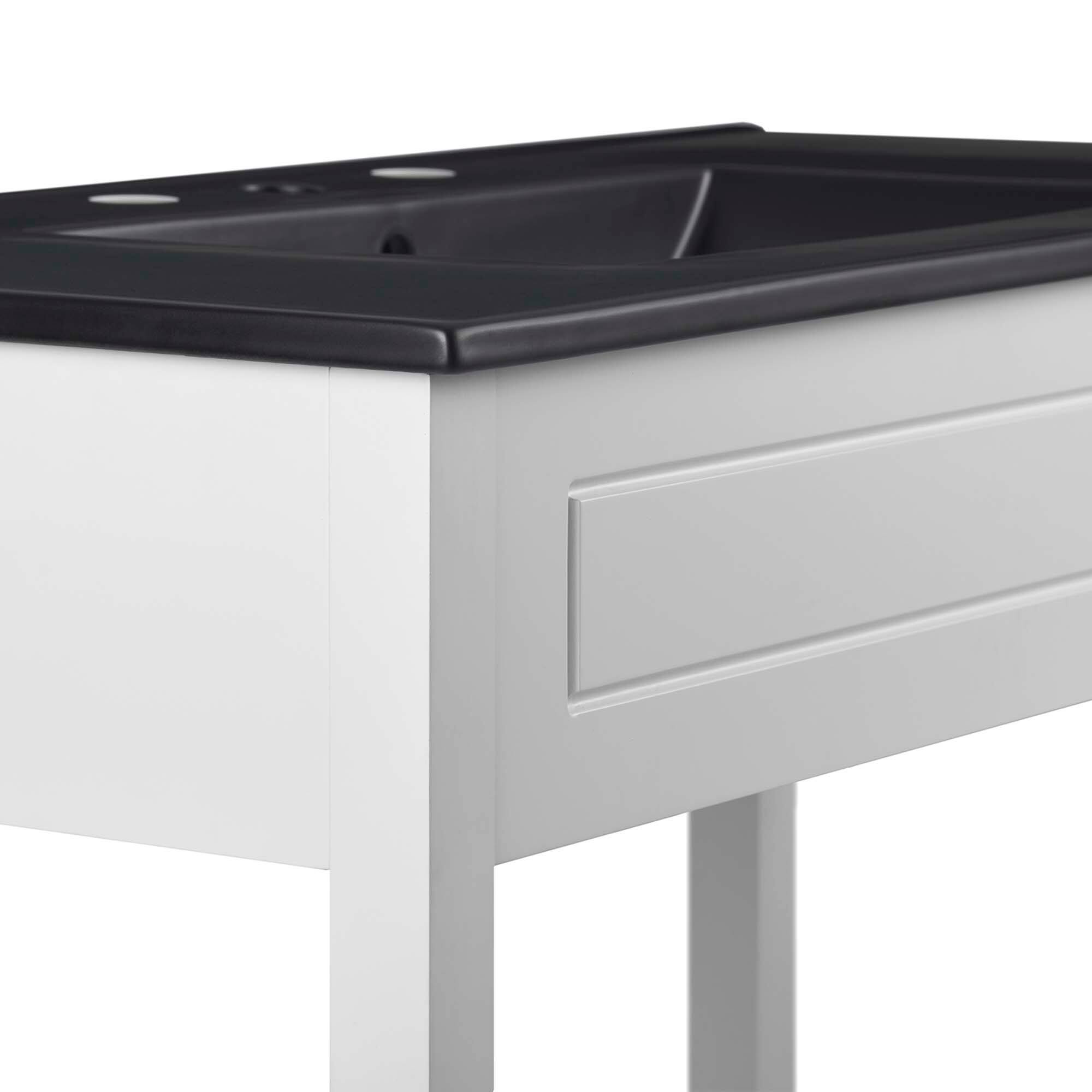 Alt View 5. Modway - Altura Bathroom Vanity Basin Included by Modway - White Black.