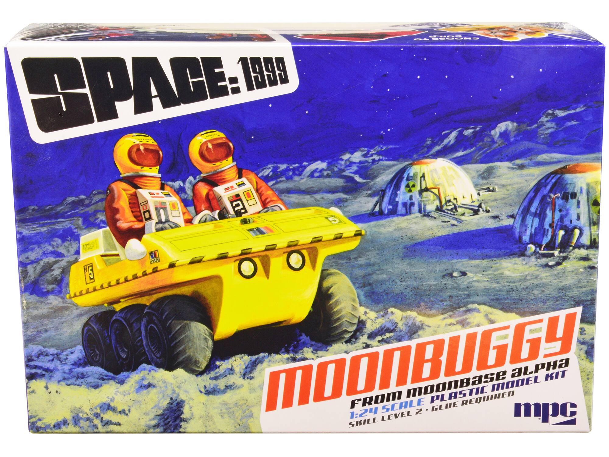 Skill 2 Moonbuggy/Amphicat 6-Wheeled ATV "Space: 1999" (1975-1977) TV Show 2-in-1 Model Kit 1/24 Scale Model by MPC - Multicolor