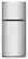 Front. Whirlpool - 28 in. Wide 14.3 cu. ft. Top-Freezer Refrigerator with Total Coverage Cooling - Fingerprint-Resistant Stainless Finish.