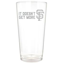 Great American Products - San Francisco Giants Etched 16oz. Rally Cry Pint Glass - Multicolor