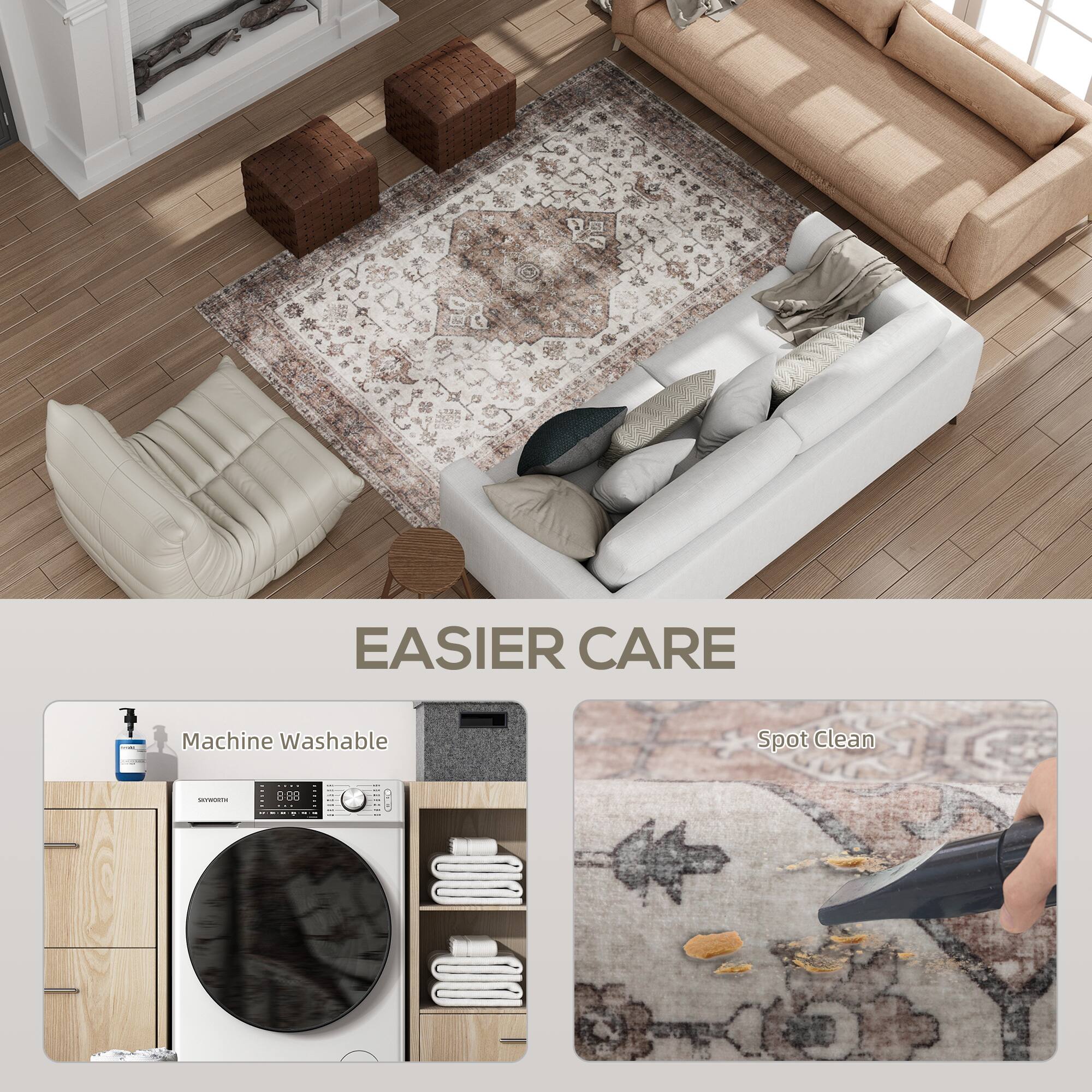 EASIER CARE Machine Washable Spot Clean