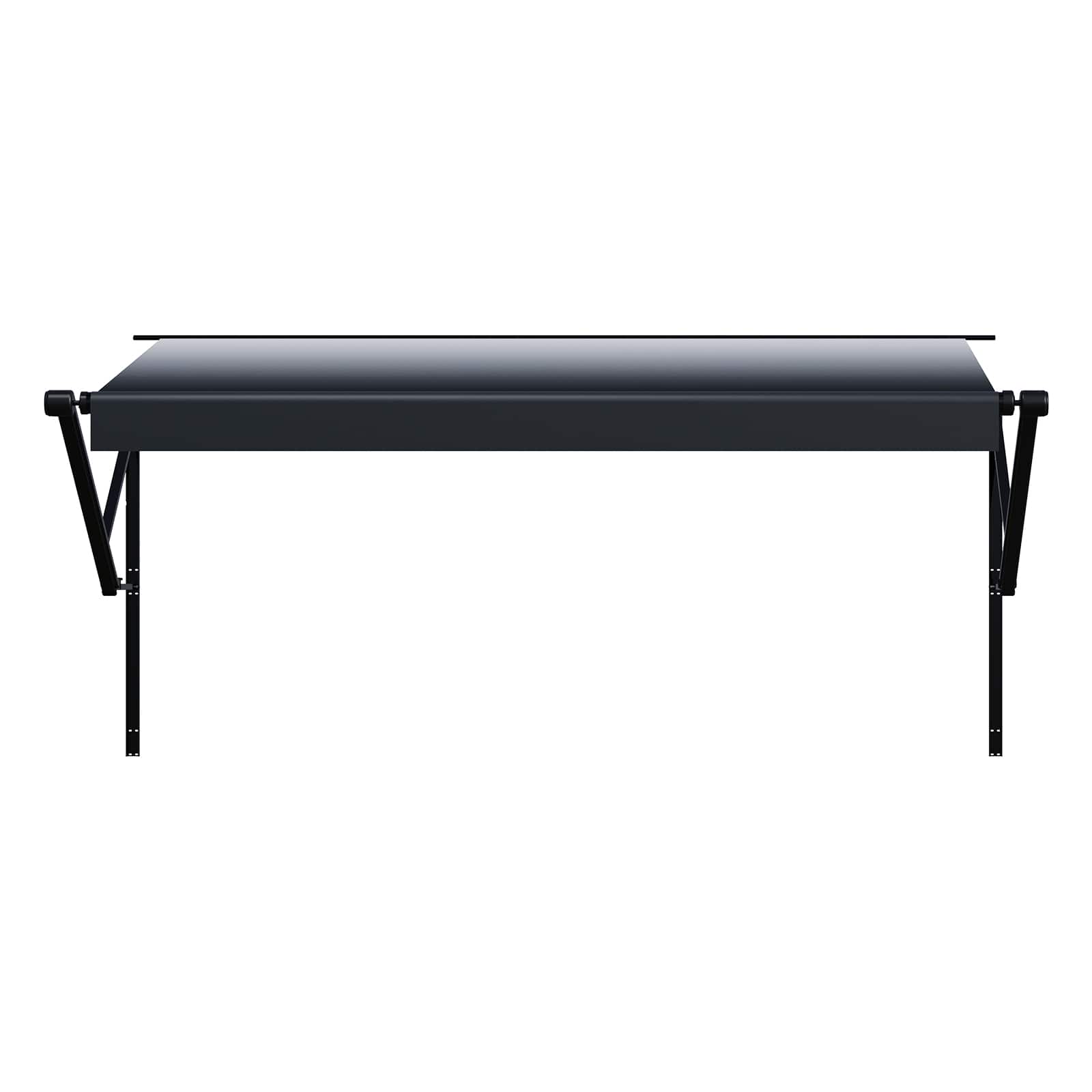Photos - Parasol Vevor  Motorized RV Awning Complete Kit, 19' Retractable Awning with Aluminum Alloy Frame, Outdoor Trailer Awning - Black B 