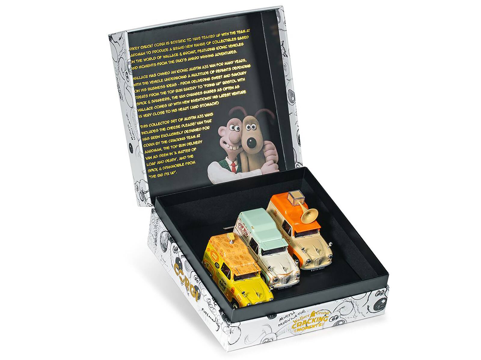 Sure, here is the corrected and grouped text from the image:

---

**TEAM AT UP WITH THE TEAM BASED ON COLLECTIBLES RANGE OF VEHICLES ORC! BRAND NEW ICONIC PRODUCE 4 FEATURING ACOMAN TO WALLACE & GOBBLERS. WORLD OF AHADO WINNING ON THE THE DUO'S MANY YEARS, MOMENTS FROM WAN FOR ND AUSTIN A3S DPENDING AN ICONIC OF REPANTS HAS OWNED A MULTITUDE AND SAVOURY WALLACE UNDERGOING DELIVERING SWEET WITH THE VEHICLE FROM UP GOISTOL WITH IDEAS TO YPOONG AS ON HIS BUSINESS BLIN GAKERY AS OPTEN FROM THE TOP CHANGES cuses VENTURE TREATS THE VAN HIS LATEST SPICK & SPANNEDS. NEW INVENTIONS! LP WITH STOMACHO WALLACE COMES HEART CAND TO HS VESY cose ASS WANS IS AUSTI BET OF THAT COLLECTOR PLEASE! NAN THIS CHEESE FOR INCLUDES THE DESINEO BEEN EXCLUSIVELY TEAM T HAS COACIONS GY THE DELIVERY CODOA TOP CUN THE OF AAROMAN, IN MATTER AS