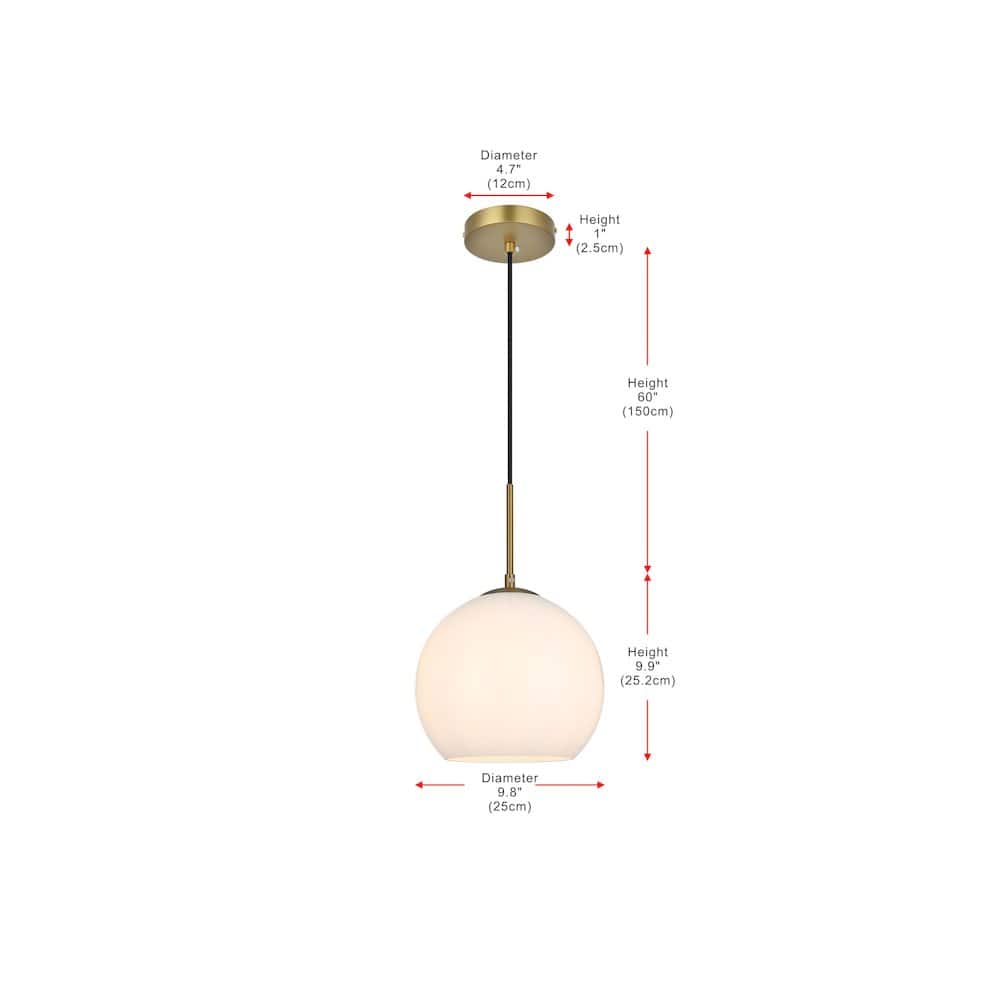 Living District - Baxter 10 Inch Pendant Frosted White Shade in Satin Gold - Satin Gold And Frosted White price history on PriceWatchPro