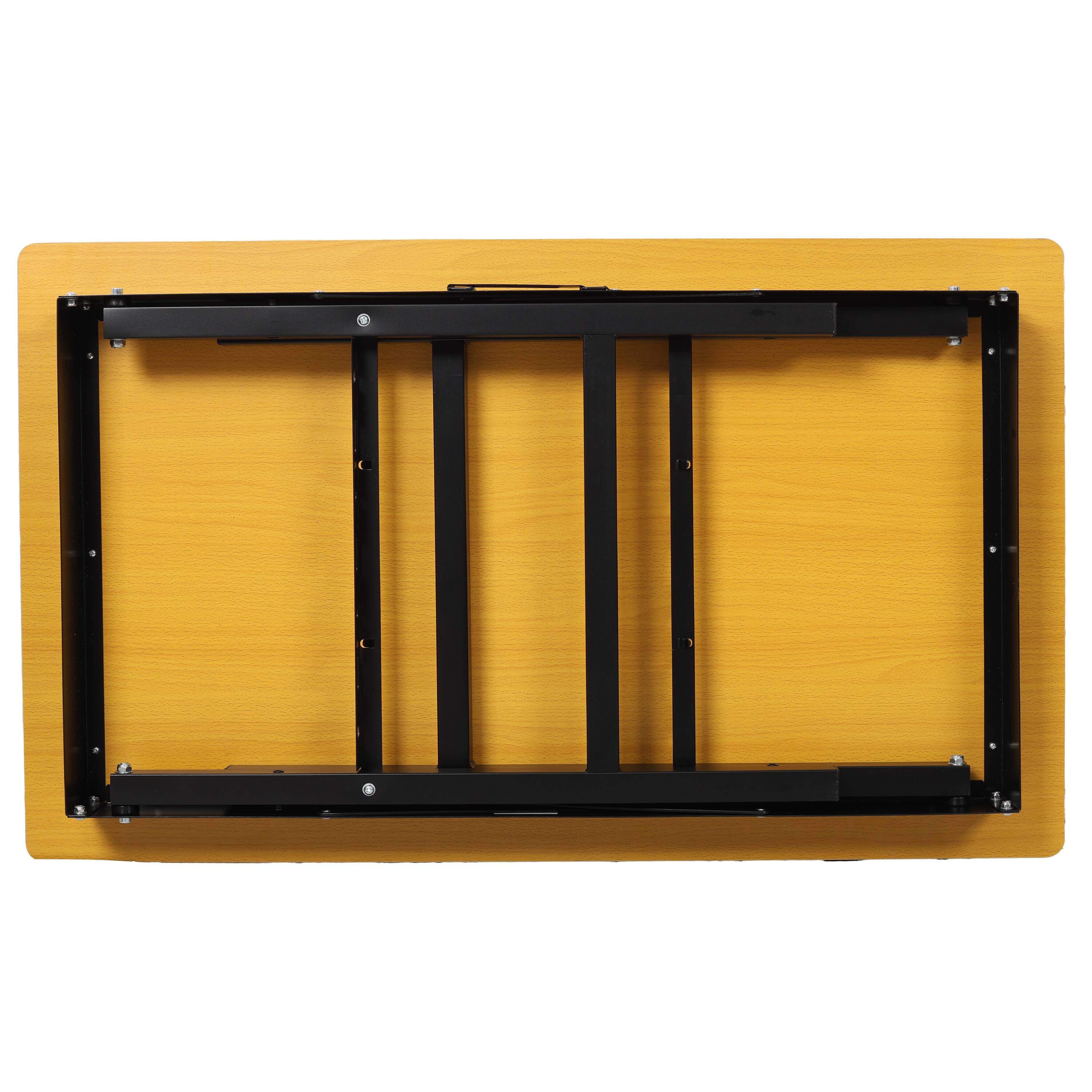 Alt View 7. GOODSILO - Portable Folding Work Table with Measuring Tape & Angle Finder, Foldable Workbench, Workshop Tool Bench with Handle - Black.