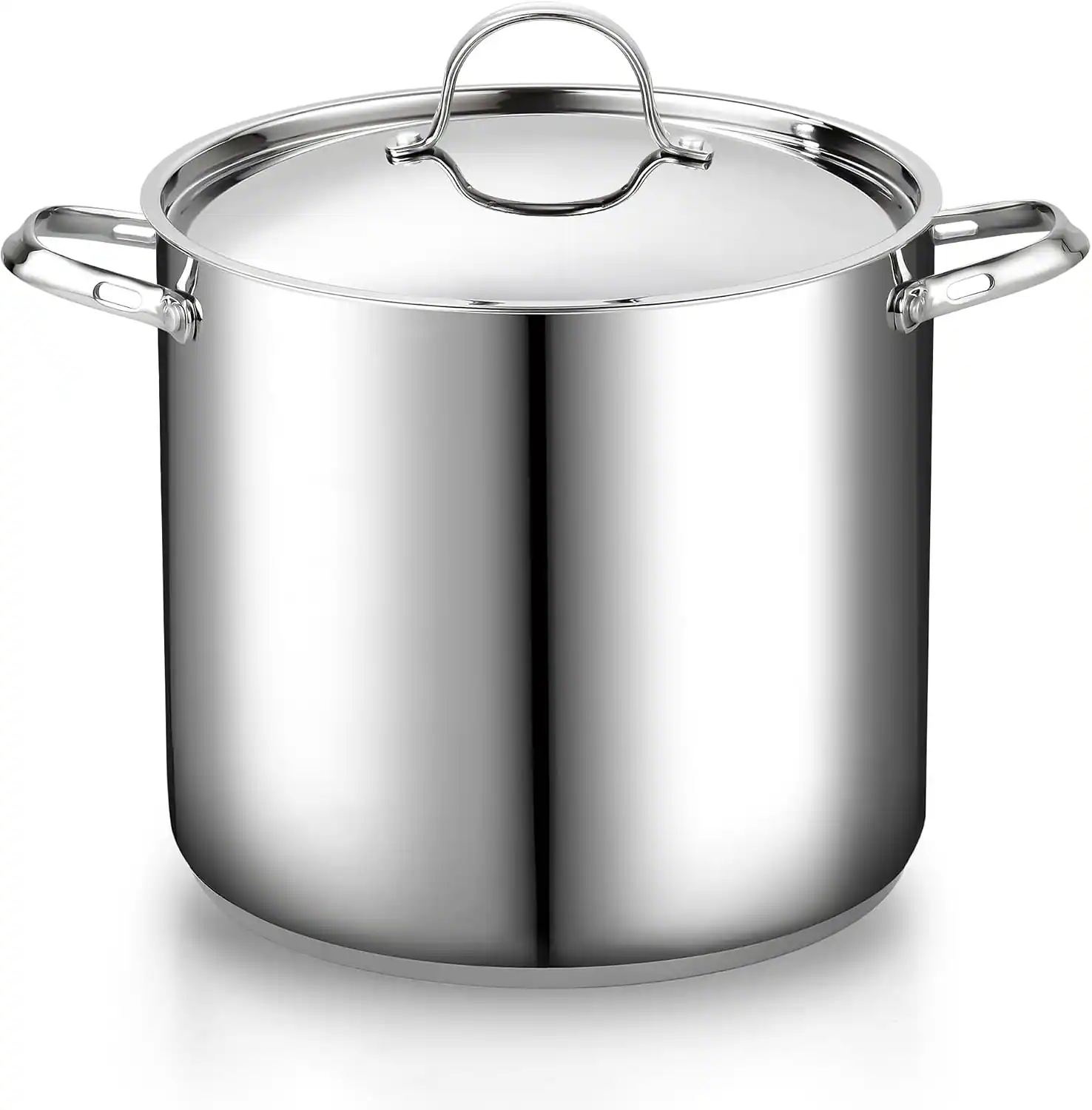 Front. Cooks Standard - Mega Stainless Steel Stock Pot - Large Cooking Pot  24qt - stainless steel.