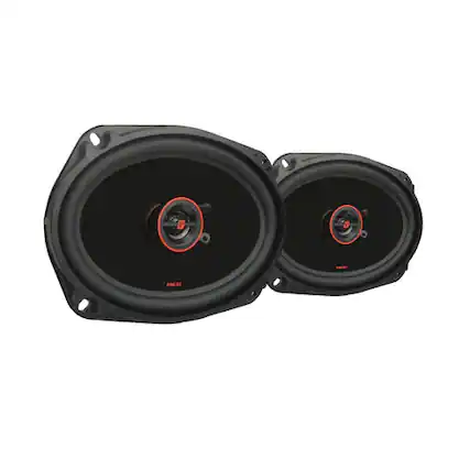 Front. Cerwin Vega - Cerwin-Vega- H7692 HED Series 6"x 9" 2-Way Coaxial Speakers - Black and Red.