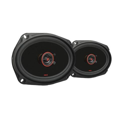 Front. Cerwin Vega - Cerwin-Vega- H7692 HED Series 6"x 9" 2-Way Coaxial Speakers - Black and Red.