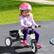 Alt View 1. Costway - Costway 2-In-1 Kids Tricycle Auxiliary Balance Bike with Detachable Pedals Toddler Tricycle - White.