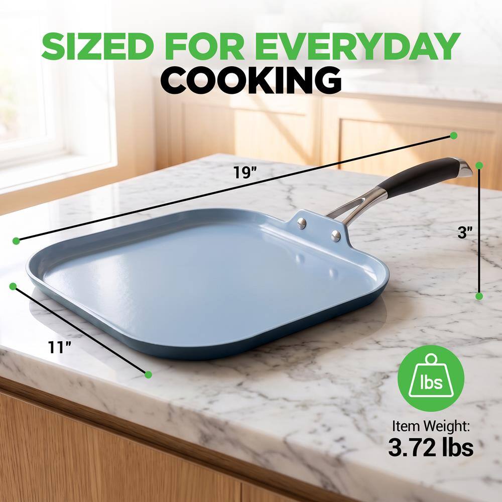 SIZED FOR EVERYDAY COOKING

19"
3"
11"

Item Weight: 3.72 lbs