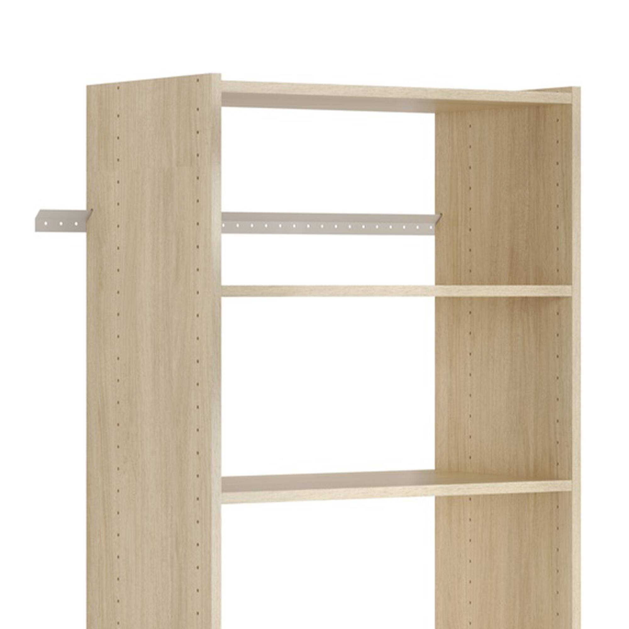 Alt View 1. Easy Track - Easy Track Essential Shoe Tower Storage System and Organizer Kit, Honey Blonde - Honey Blonde.