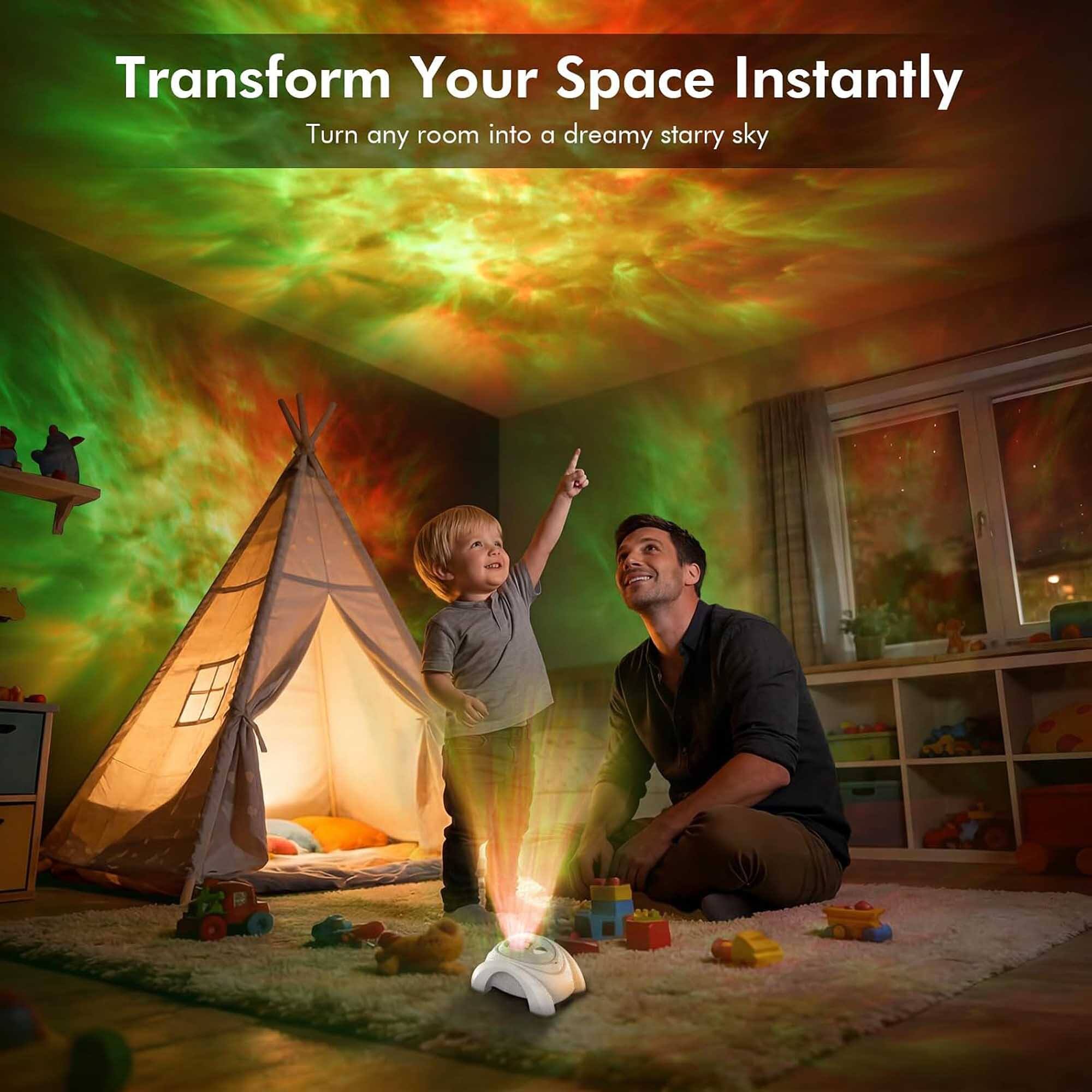 Transform Your Space Instantly  
Turn any room into a dreamy starry sky