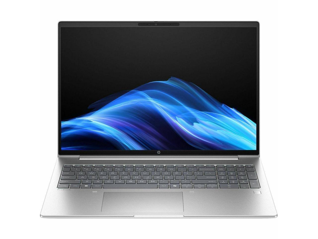 Alt View 2. HP - HP ProBook 4 G1i 16" - Intel Core Ultra 5 225U - 24 GB - 256 GB SSD - Intel Graphics - Windows 11 Pro - Wi-Fi 6E - Pike Silver.