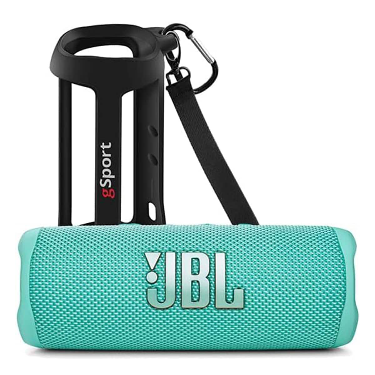 JBL - Flip 6 Waterproof Portable Speaker with gSport Silicone Sleeve - Teal