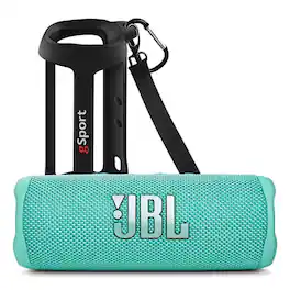 JBL - Flip 6 Waterproof Portable Speaker with gSport Silicone Sleeve - Teal