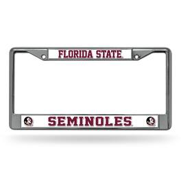 Rico Industries - Florida State Seminoles Chrome Metal License Plate Frame - Multi
