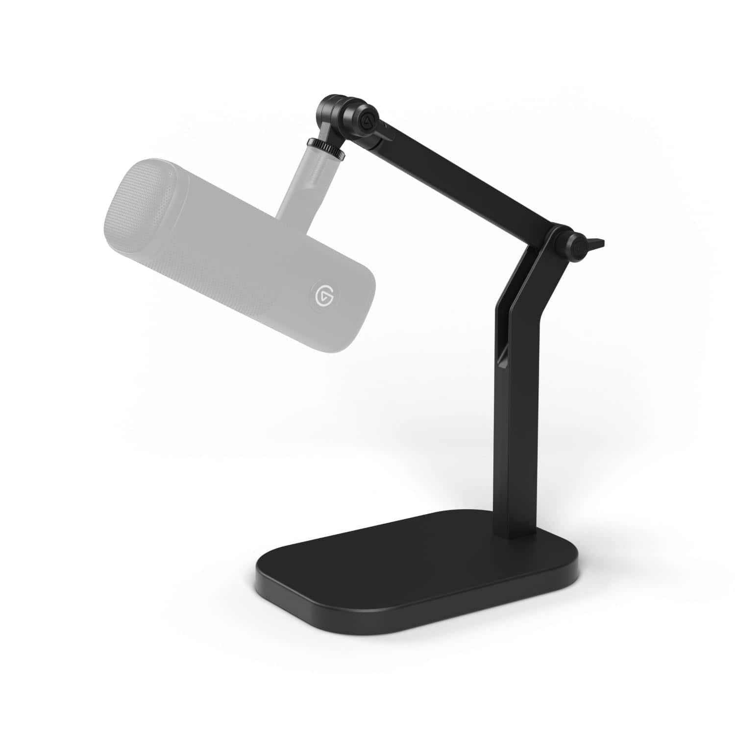 Fabibe - Wave Desk Stand - Adjustable Mounting Arm For Microphones Works Rode Fifine Shure And More Mics Compatible 1/4 3/8