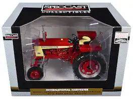 SpecCast Collectibles - International Harvester 504 Tractor with Rear Wheel Weights Red "Classic Series" 1/16 Diecast Model by SpecCast