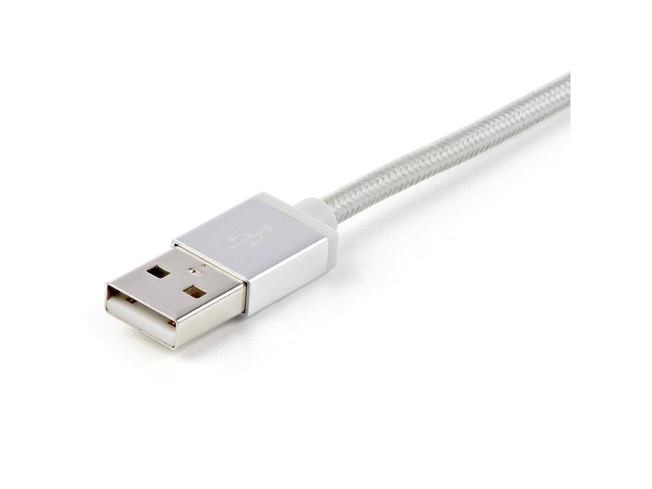 Alt View 10. StarTech.com - StarTech 6ft USB 3-in-1 Charging Cable - Lightning/USB-C/Micro-USB, Braided, MFi Certified.