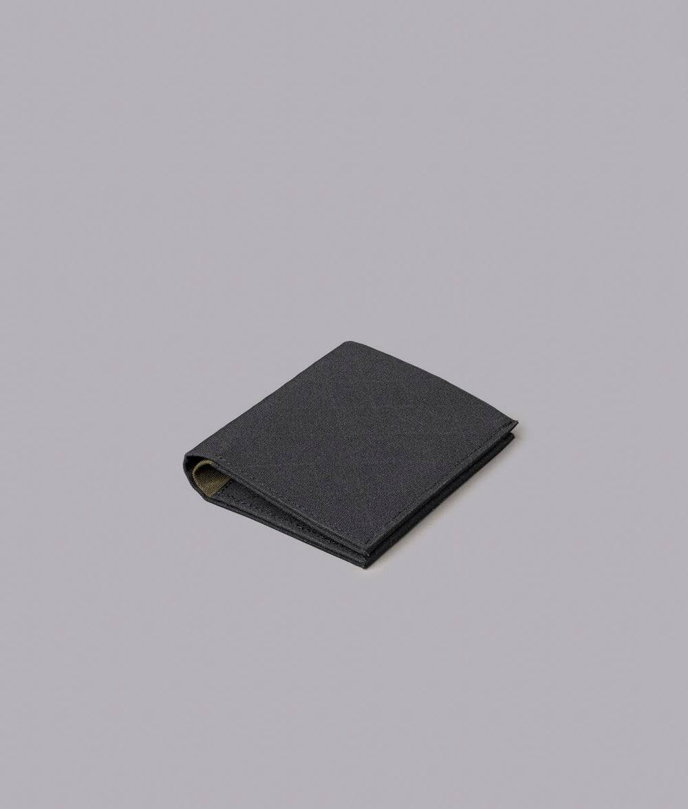 Angle. ALPAKA - Ark Bifold Cash Wallet - Wallet for Men,Slim Design with RFID Protection - Black Axogrid 300D.