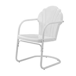 Crosley Furniture - Tulip 2Pc Retro Outdoor Chair Set - 2 Chairs - White Satin