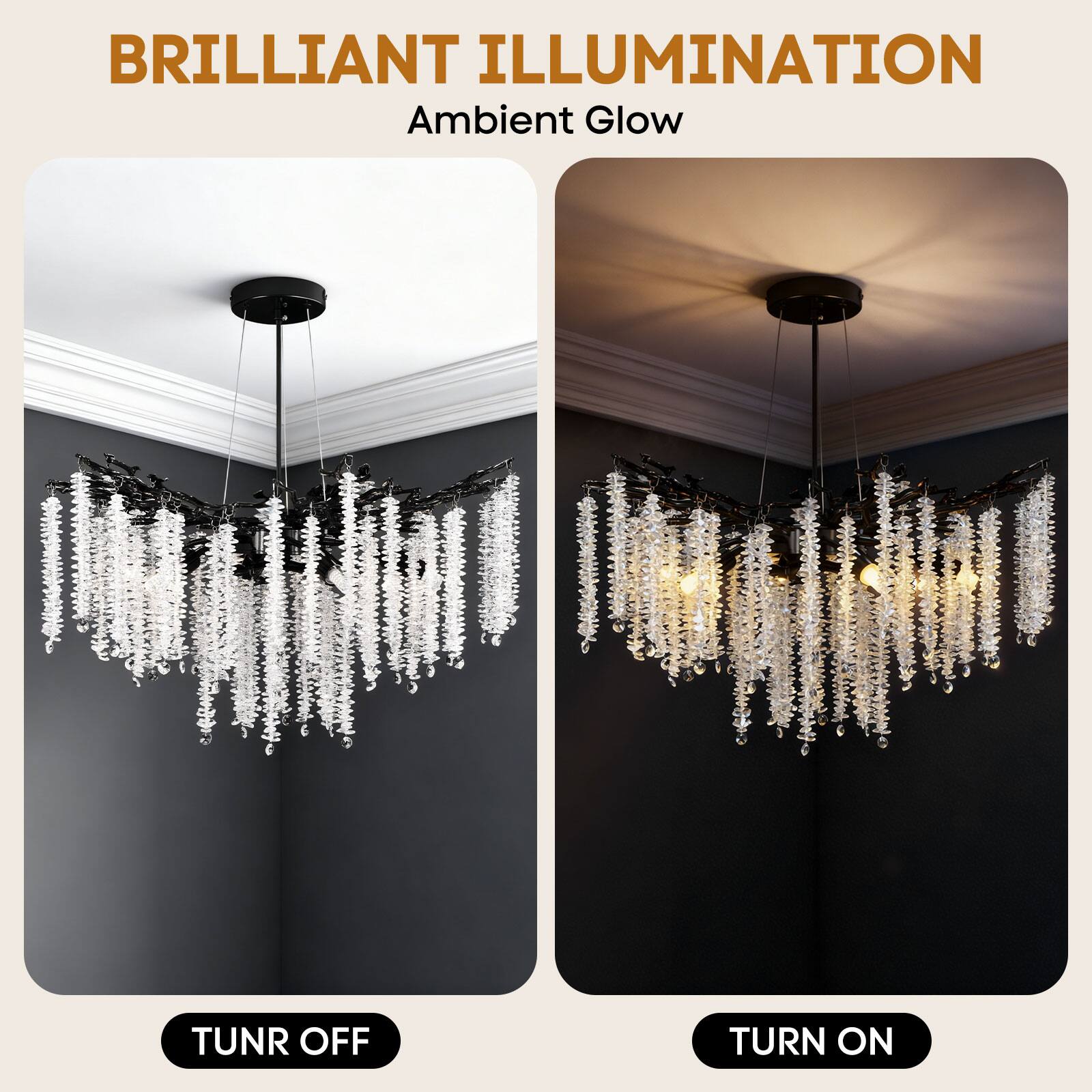 BRILLIANT ILLUMINATION  
Ambient Glow  

TUNR OFF  
TURN ON