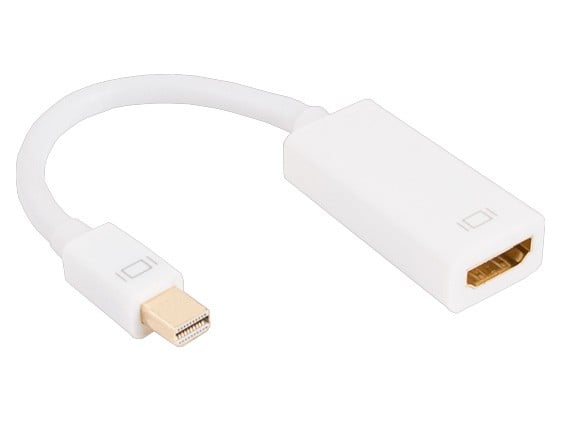 Cable Leader - Mini Displayport Male to HDMI Female Adapter with Audio - White