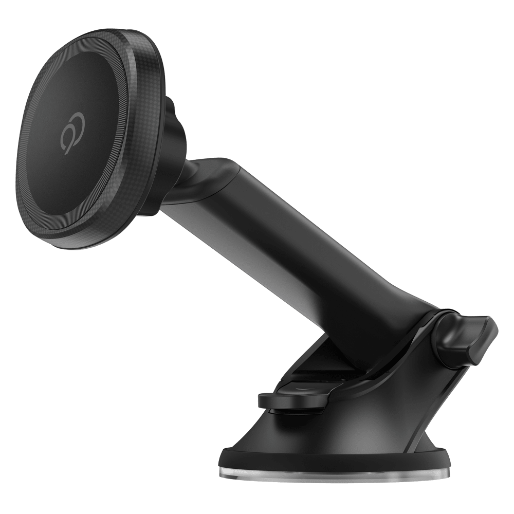 Front. Nimbus9 - Magnetic Phone Mount and Suction Cup - Black.