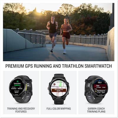 Garmin Forerunner 970 Running Smartwatch, Carbon Gray Titanium Garmin Forerunner 970 Running Smartwatch, Carbon Gray Titanium