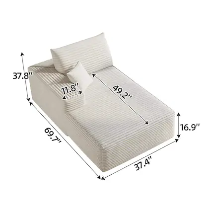 37.8" 11.8" 49.2" 69.7" 37.4" 16.9"