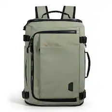 Front. Bagsmart - Blast 28L Travel Backpack fit 17 Inch Laptop Backpack with USB Port for Airplane Travel - Mossy.