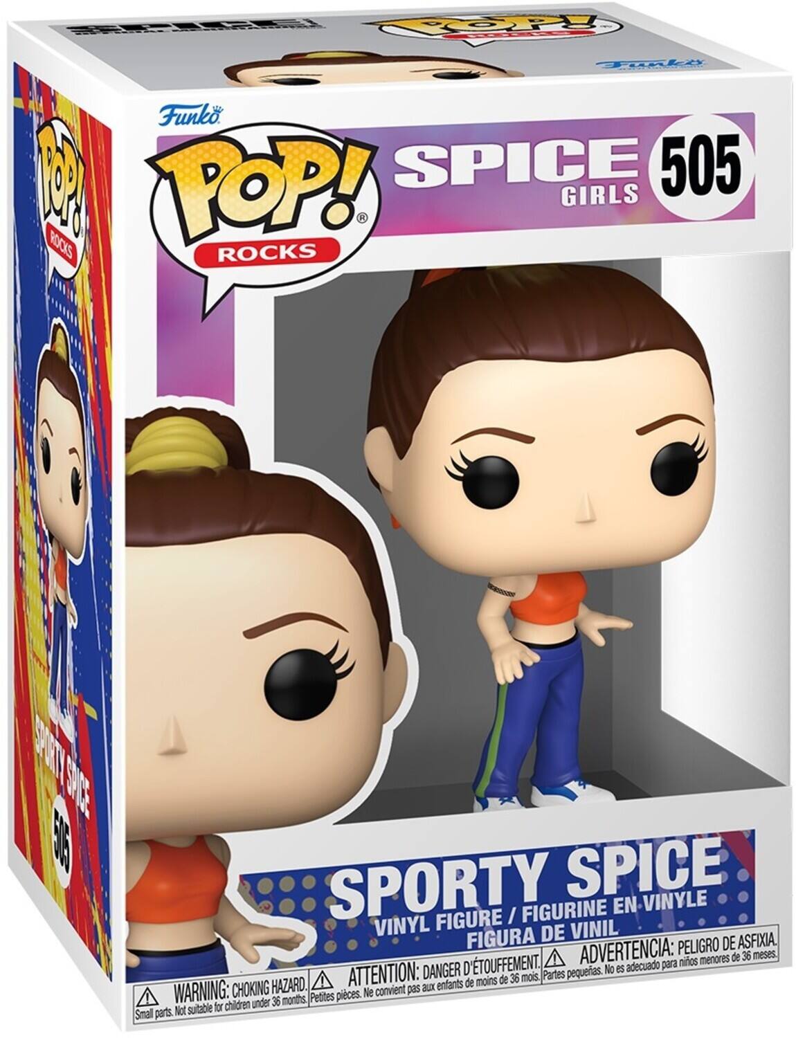 Funko POP! ROCKS SPICE GIRLS 505 SPORTY SPICE VINYL FIGURE / FIGURINE EN VINYLE VINYL DE VINIL FIGURA DE VINIL

ADVERTENCIA: PELIGRO DE ASFIXIA. menores de 36 meses D'TOUFFEMENT. adecuado para niños DANGER pequerias. No es HAZARD. ATTENTION: aux enfants de moins de 36 mois. Partes WARNING: CHOKING Petites pices. Ne convient pas for children under 36 months Small parts Not suitable