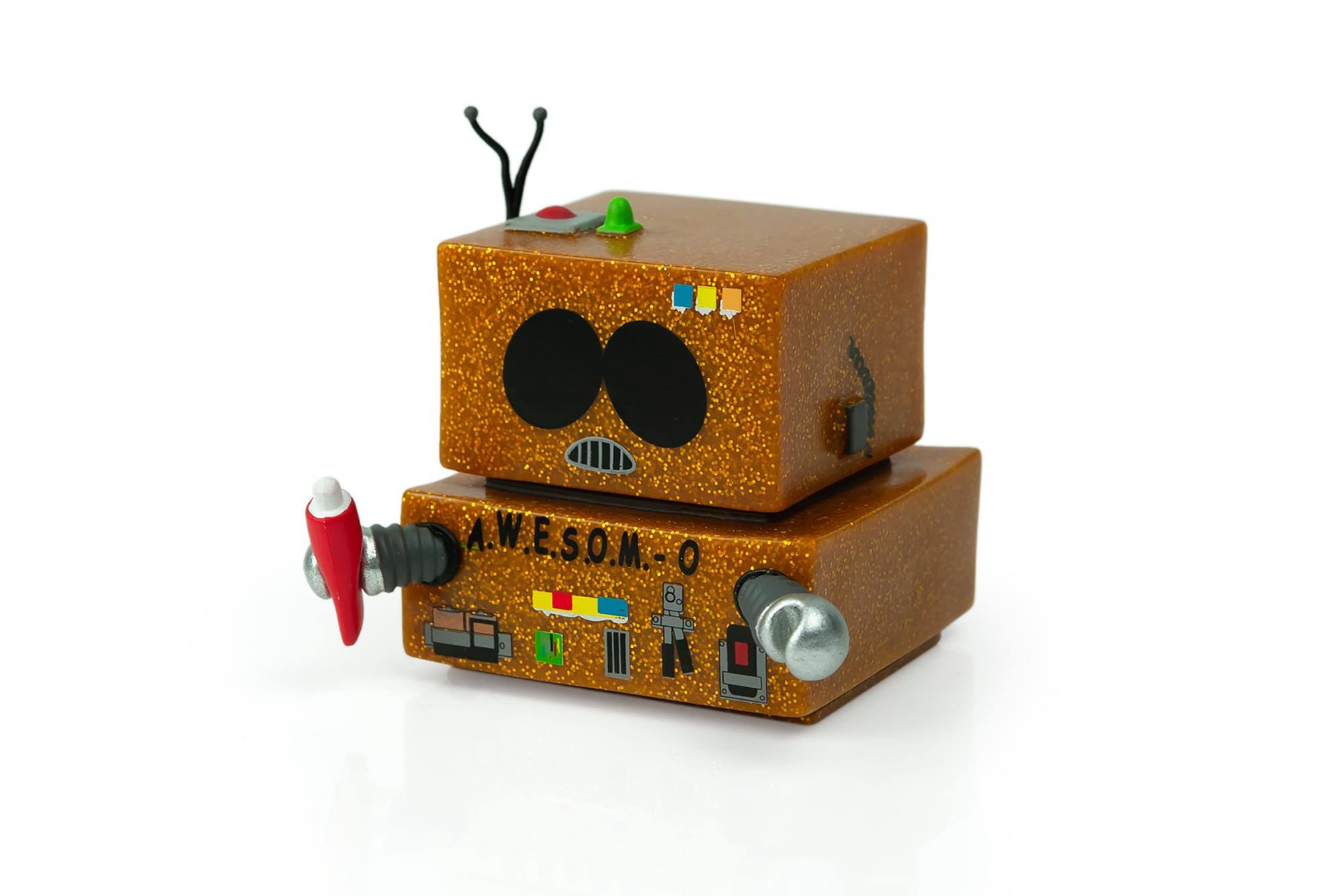 Alt View 10. Kidrobot - South Park AWESOM-O Glitter Exclusive Collectible Figure | Stands 3 Inches Tall - Gold.