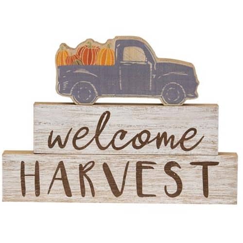 BreeBe - *3/Set Welcome Harvest Truck Stackers - Multicolor