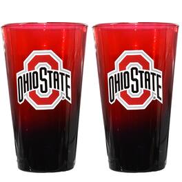 The Memory Company - Ohio State Buckeyes Two-Pack 16oz. Ombre Pint Glass Set - Multicolor